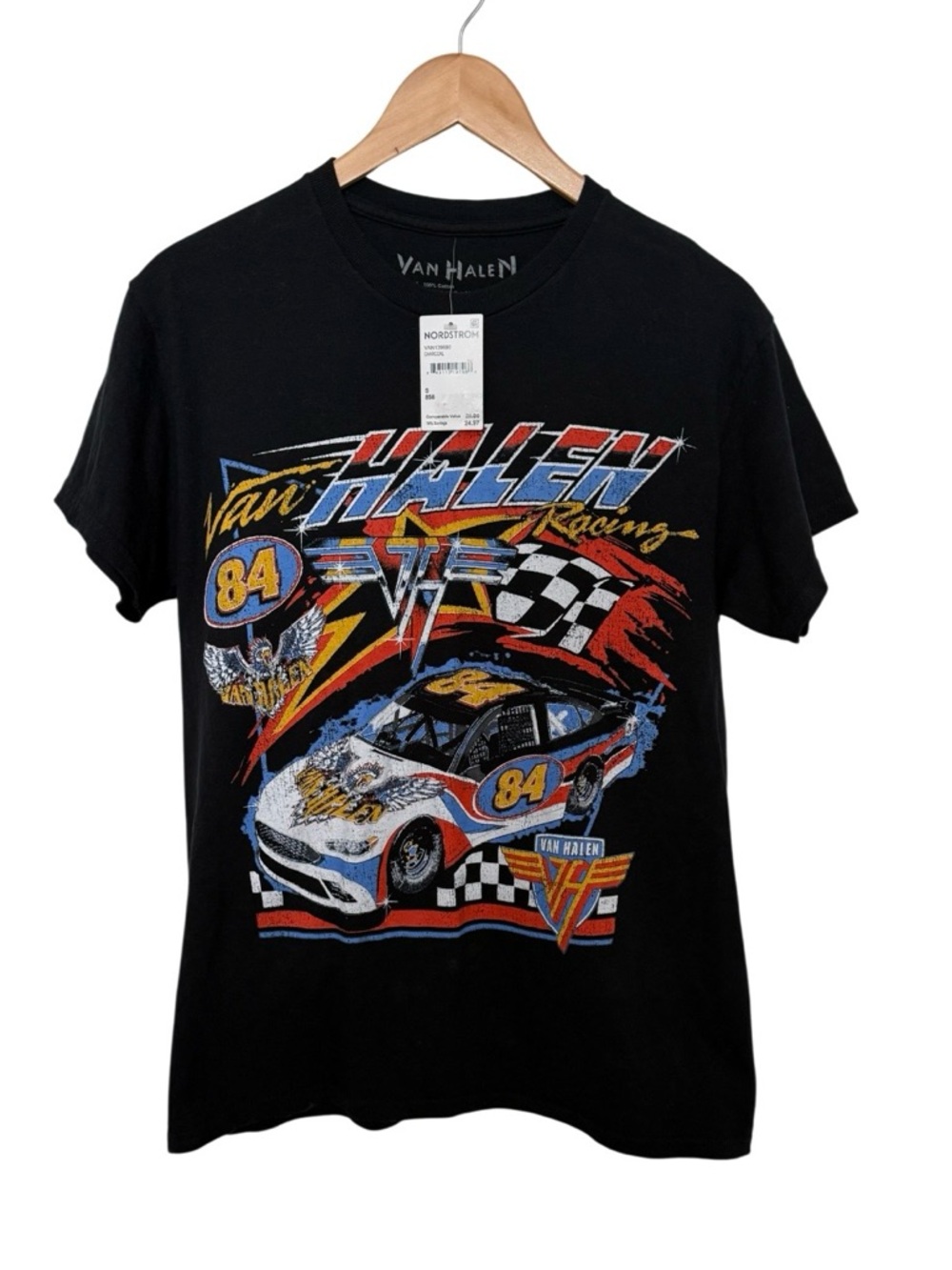 Van Halen Racing Graphic Cotton Men's Short Sleeve T-Shirt Small NWT